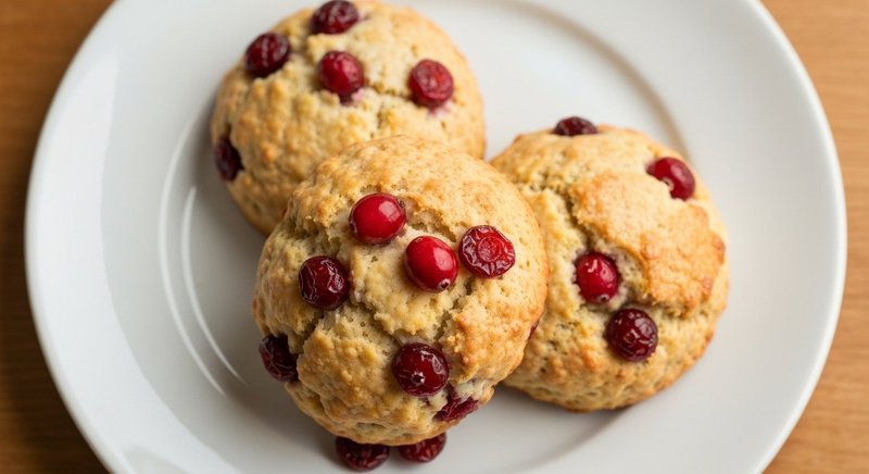 Gluten-Free Cranberry Orange Scones — baking recipe, serves 4