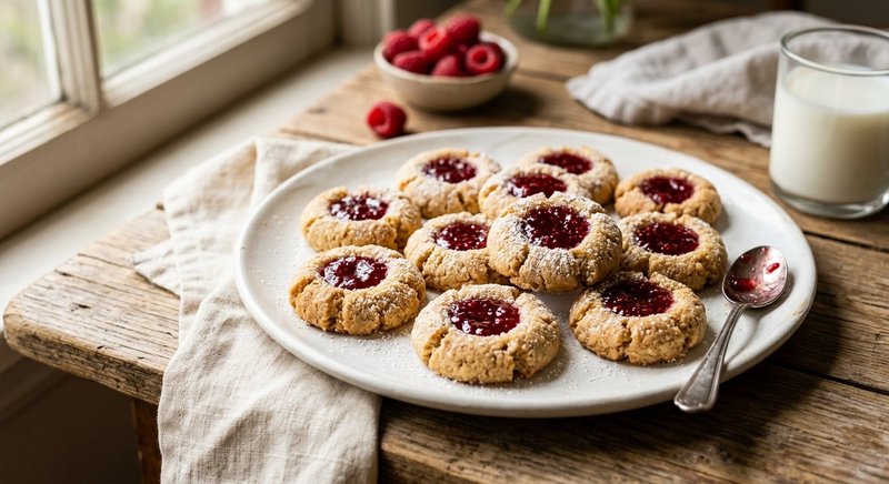Gluten-Free Jam Drops — baking recipe, serves 4