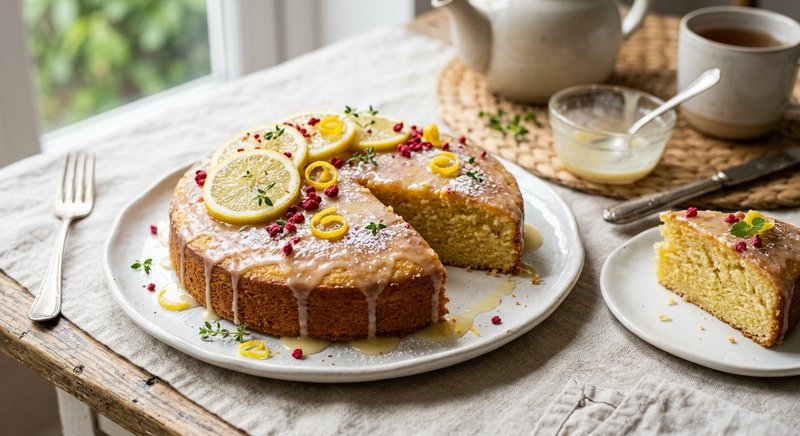 Gluten-Free Lemon Drizzle Cake — baking recipe, serves 4