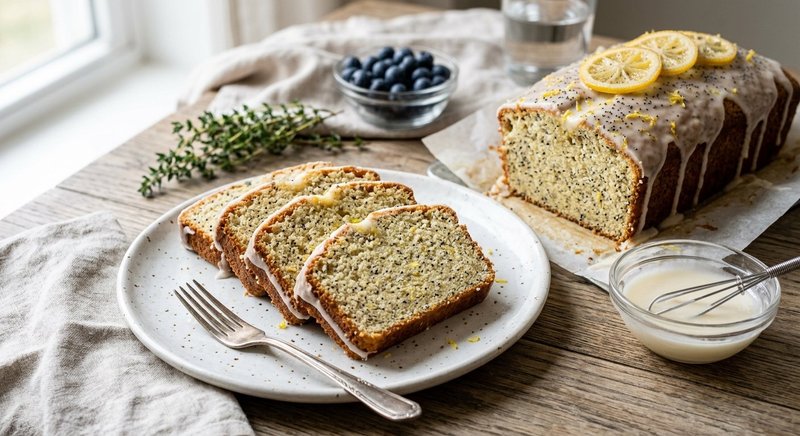Gluten-Free Lemon Poppy Seed Loaf — baking recipe, serves 4