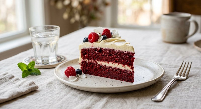Gluten-Free Red Velvet Cake — baking recipe, serves 4