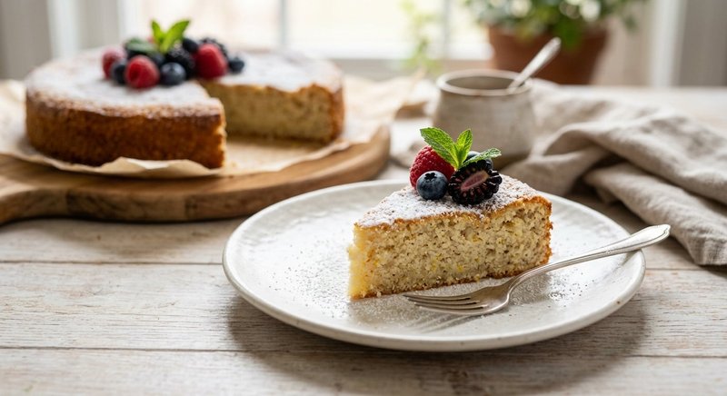 Gluten-Free Ricotta Cake — baking recipe, serves 4