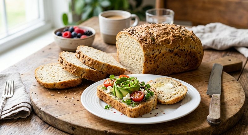 Gluten-Free Sandwich Bread Loaf — baking recipe, serves 4