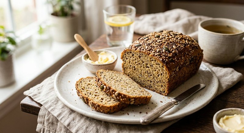 Gluten-Free Seeded Loaf — baking recipe, serves 4