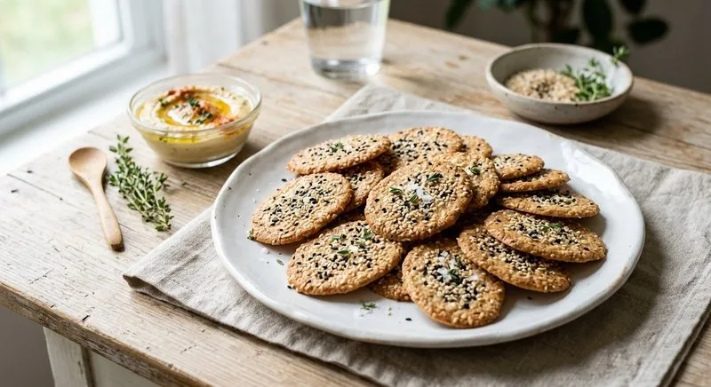 Gluten-Free Sesame Wafers