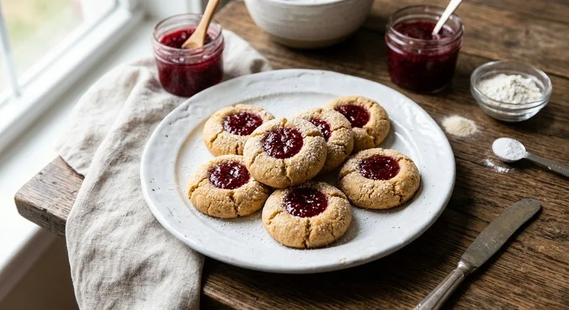 Gluten-Free Thumbprint Cookies