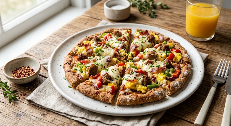 Gluten-Free Breakfast Pizza — breakfast recipe, serves 4