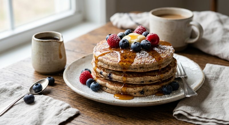 Gluten-Free Buckwheat Pancakes — breakfast recipe, serves 4