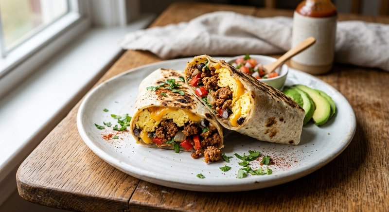 Gluten-Free Chorizo Breakfast Burritos — breakfast recipe, serves 4