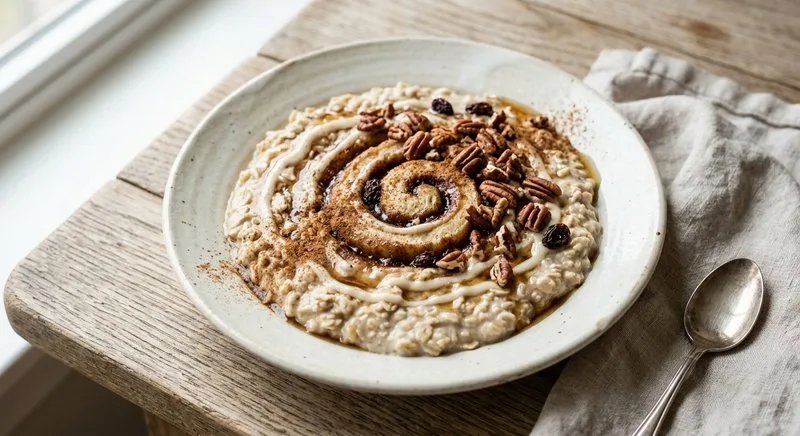 Gluten-Free Cinnamon Roll Overnight Oats
