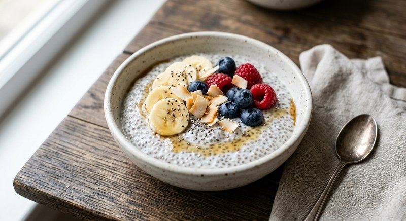 Gluten-Free Coconut Chia Pudding — breakfast recipe, serves 4