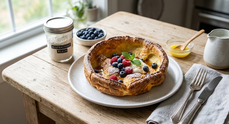 Gluten-Free Dutch Baby Pancake — breakfast recipe, serves 4