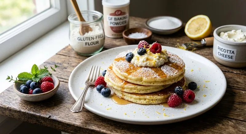 Gluten-Free Lemon Ricotta Pancakes