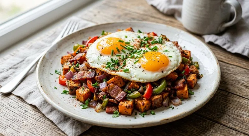 Gluten-Free Loaded Sweet Potato Hash