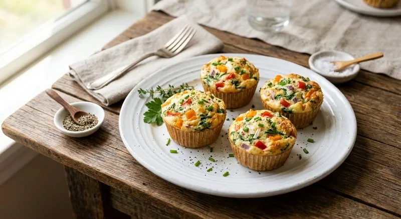 Gluten-Free Veggie Egg White Muffins