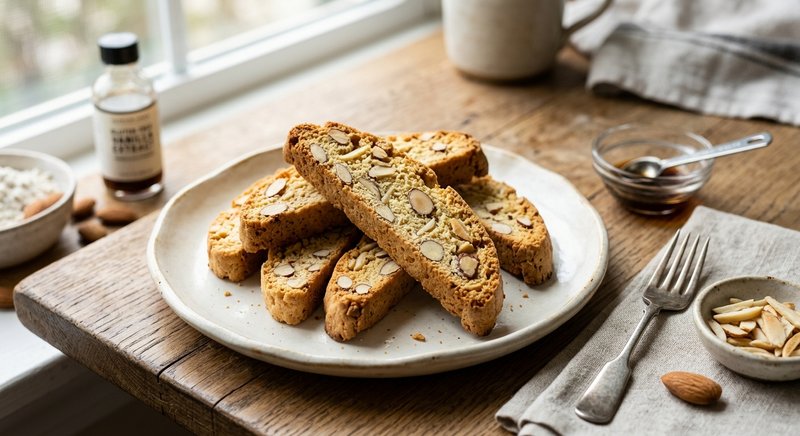 Gluten-Free Almond Biscotti — desserts recipe, serves 4