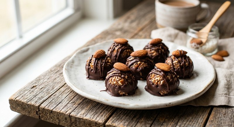 Gluten-Free Almond Joy Bites — desserts recipe, serves 4
