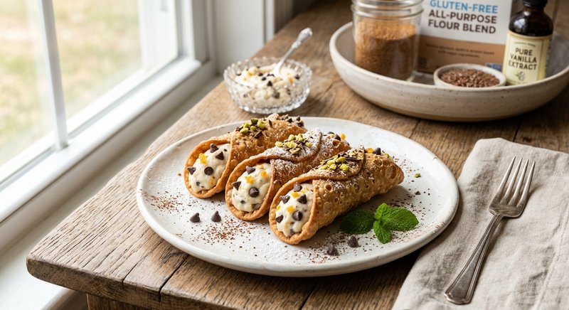 Gluten-Free Cannoli — desserts recipe, serves 4