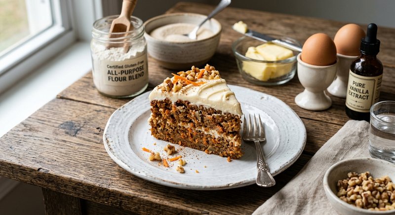 Gluten-Free Carrot Cake — desserts recipe, serves 4