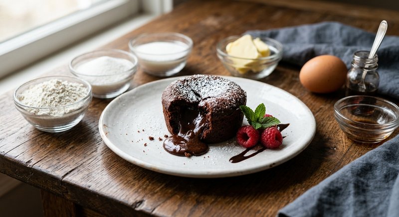 Gluten-Free Chocolate Lava Cakes — desserts recipe, serves 4