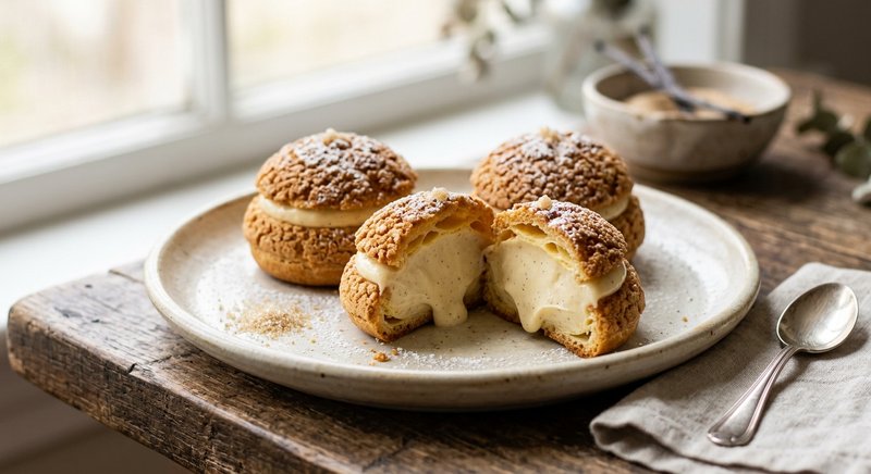 Gluten-Free Choux au Craquelin — desserts recipe, serves 4