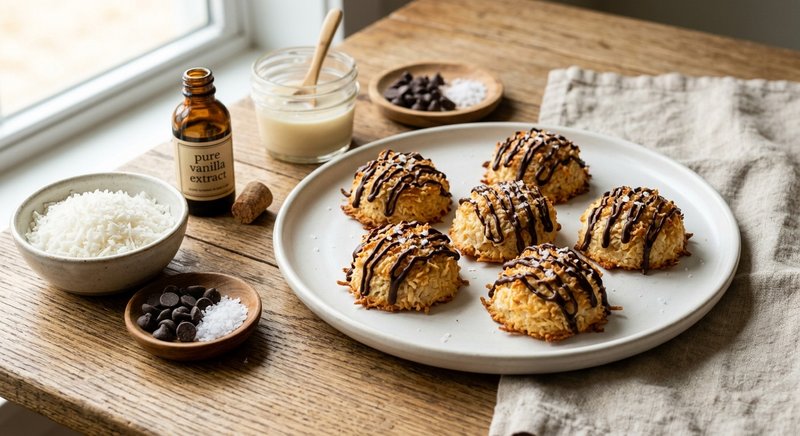 Gluten-Free Coconut Macaroons — desserts recipe, serves 4