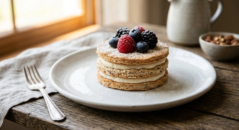 Gluten-Free Dacquoise — desserts recipe, serves 4