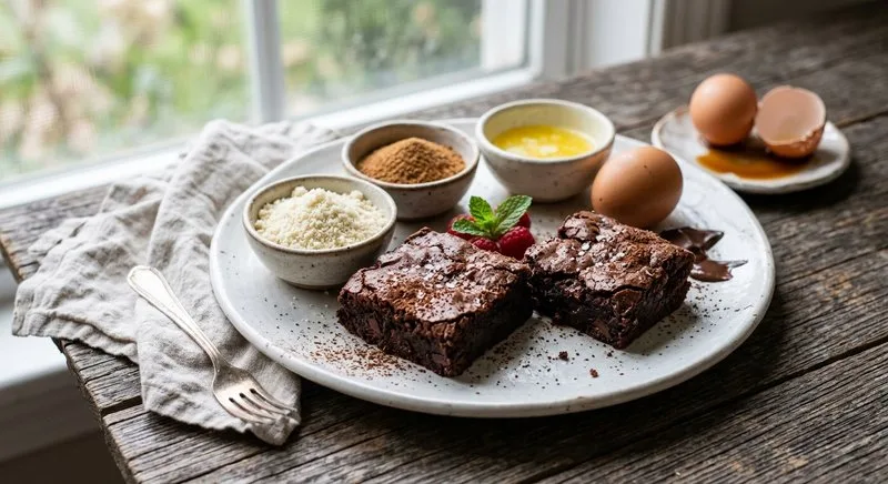 Gluten-Free Fudgy Brownies with Almond Flour
