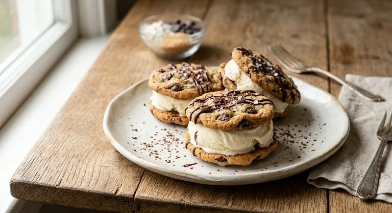 Gluten-Free Ice Cream Sandwiches with Cookies