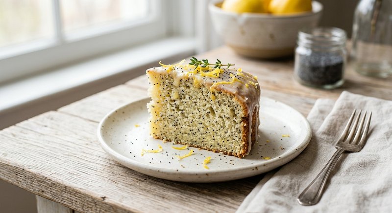 Gluten-Free Lemon Poppy Seed Cake — desserts recipe, serves 4