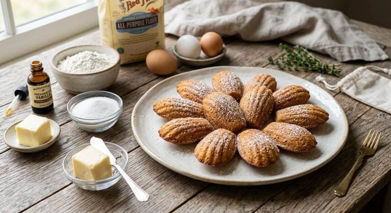 Gluten-Free Madeleines — desserts recipe, serves 4
