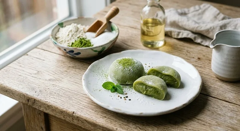 Gluten-Free Matcha Mochi