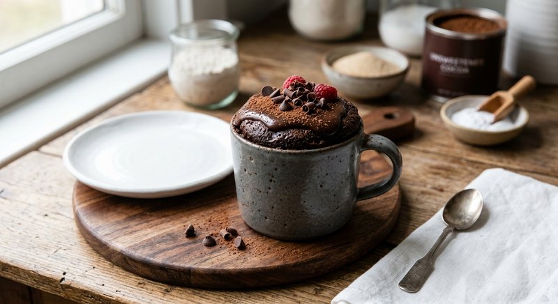 Gluten-Free Mug Cake — desserts recipe, serves 4