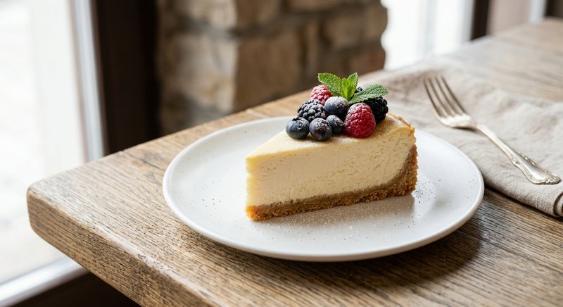 Gluten-Free New York Cheesecake — desserts recipe, serves 4