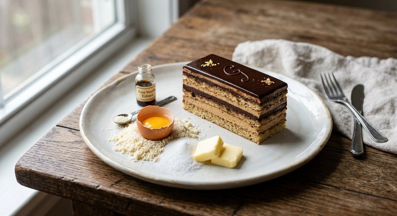 Gluten-Free Opera Cake — desserts recipe, serves 4