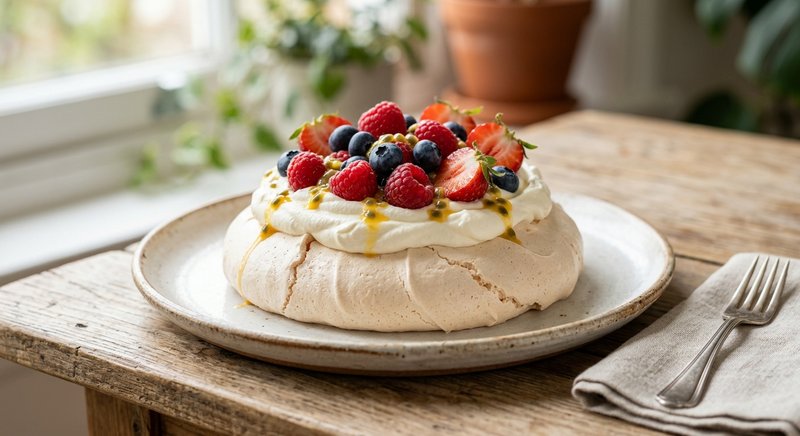 Gluten-Free Pavlova — desserts recipe, serves 4
