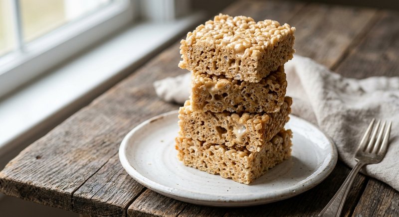 Gluten-Free Rice Krispy Treats with Cereal — desserts recipe, serves 4