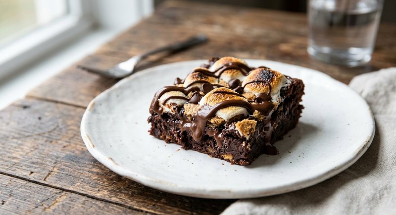 Gluten-Free S'mores Brownies — desserts recipe, serves 4