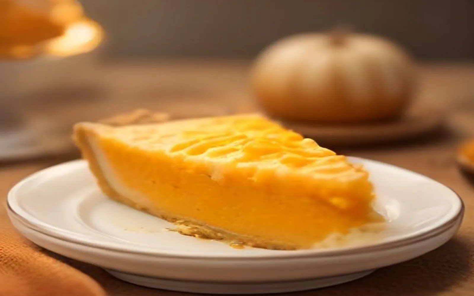 Gluten-free sweet potato pie on a plate