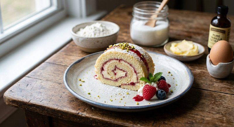 Gluten-Free Swiss Roll — desserts recipe, serves 4