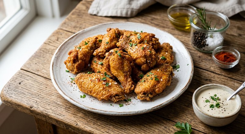 Gluten-Free Crispy Chicken Wings — dinner recipe, serves 4