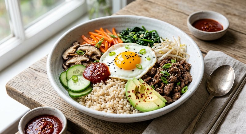 Gluten-Free Bibimbap Bowl — dinner recipe, serves 4