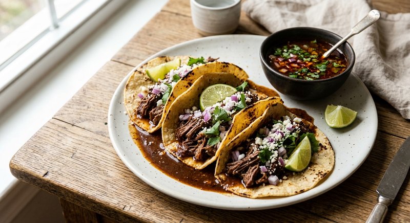 Gluten-Free Birria Tacos with Corn Tortillas — dinner recipe, serves 4