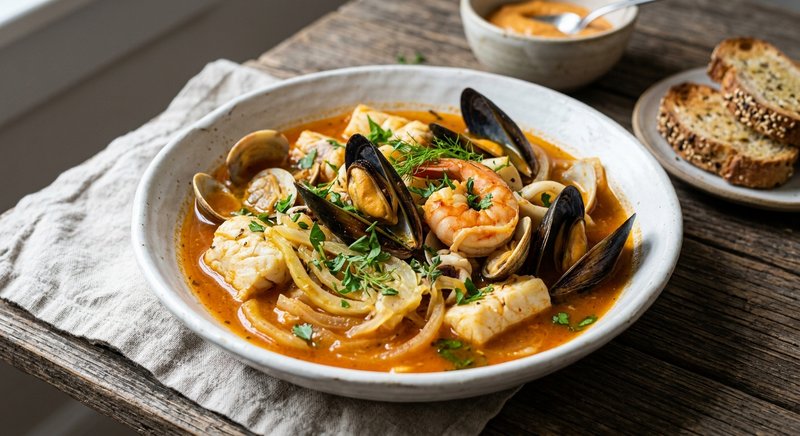 Gluten-Free Bouillabaisse — dinner recipe, serves 4
