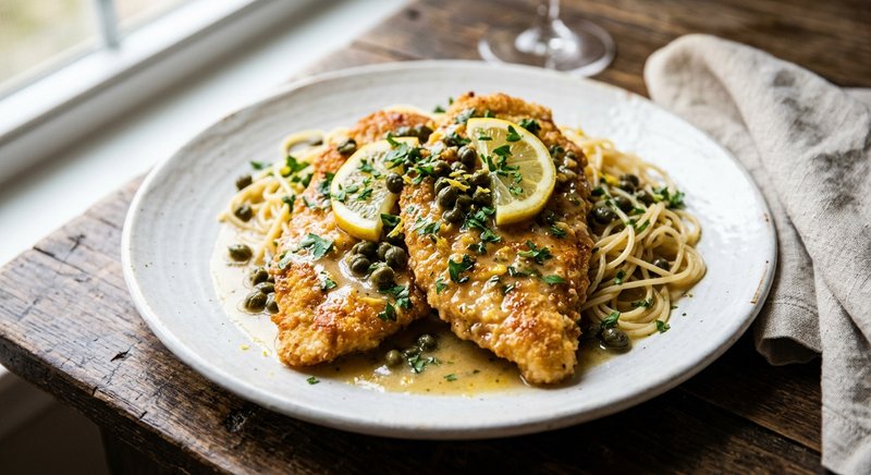 Gluten-Free Chicken Piccata — dinner recipe, serves 4