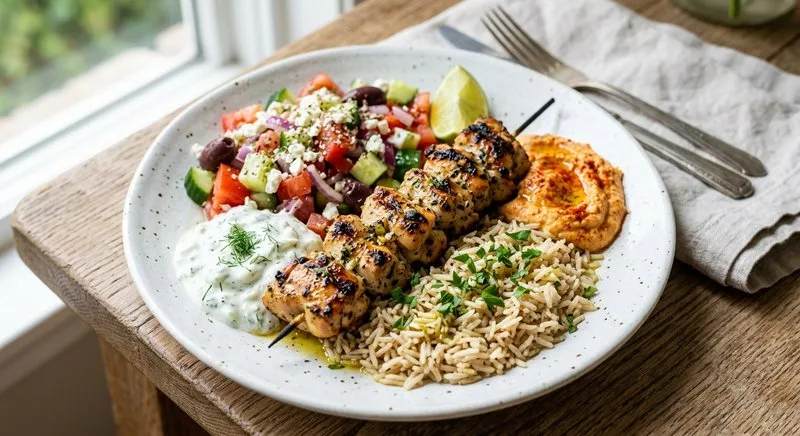 Gluten-Free Chicken Souvlaki Bowl
