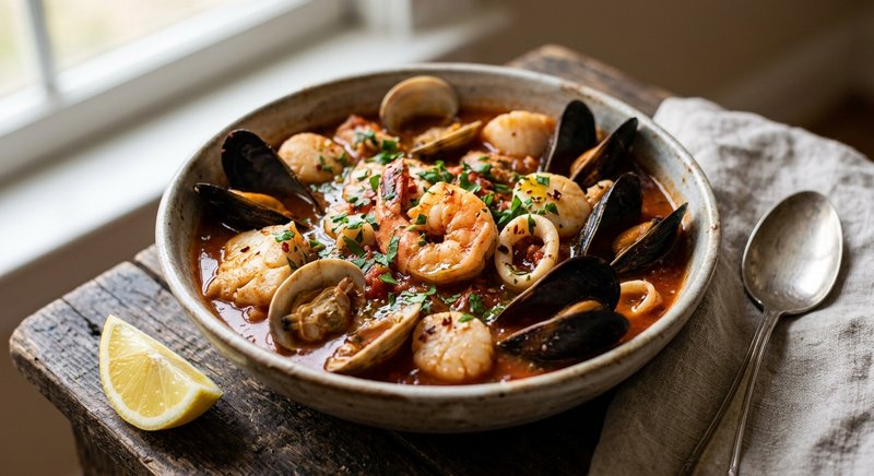 Gluten-Free Cioppino — dinner recipe, serves 4