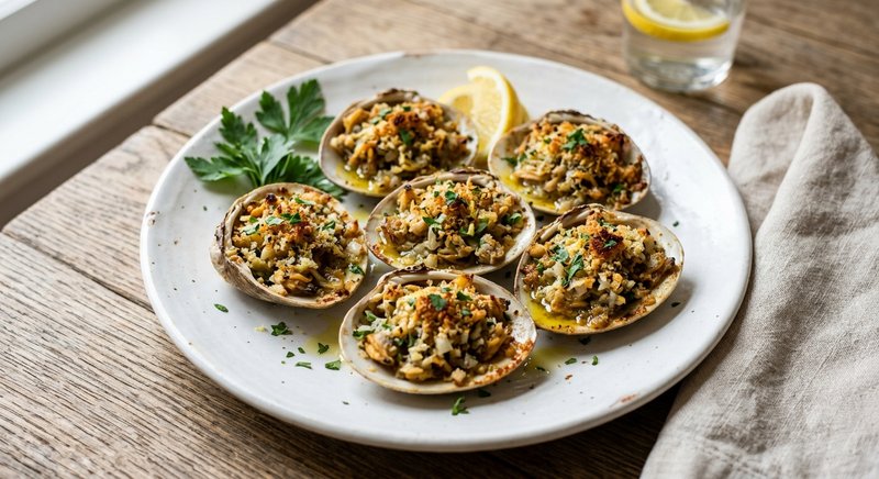 Gluten-Free Clam Casino — dinner recipe, serves 4
