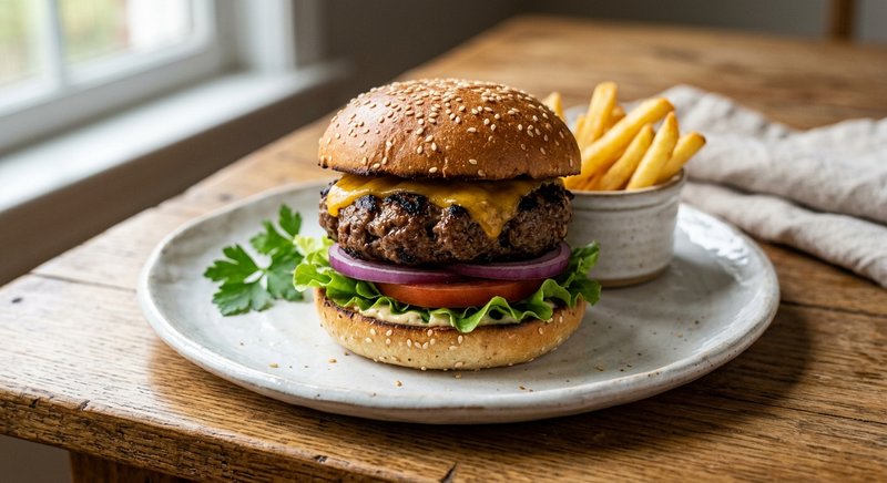 Gluten-Free Classic Burger on Bun — dinner recipe, serves 4