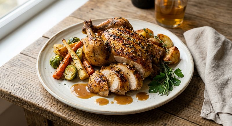Gluten-Free Classic Roast Chicken — dinner recipe, serves 4